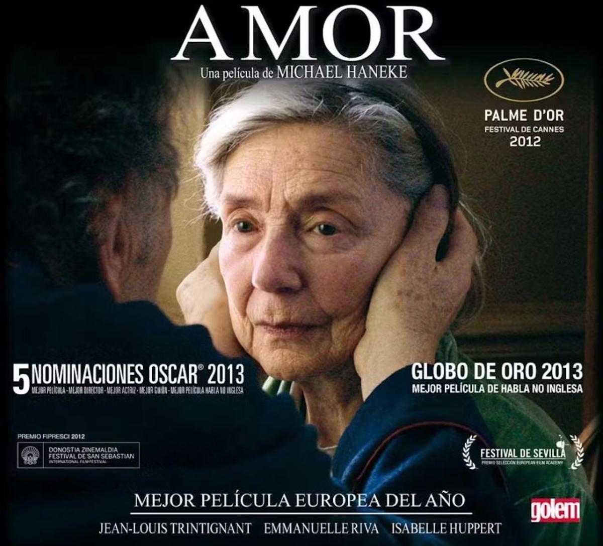 La película Amor, dirigida por Michael Haneke en 2012, es otra de las empleadas en experimentos de neurocinemática.