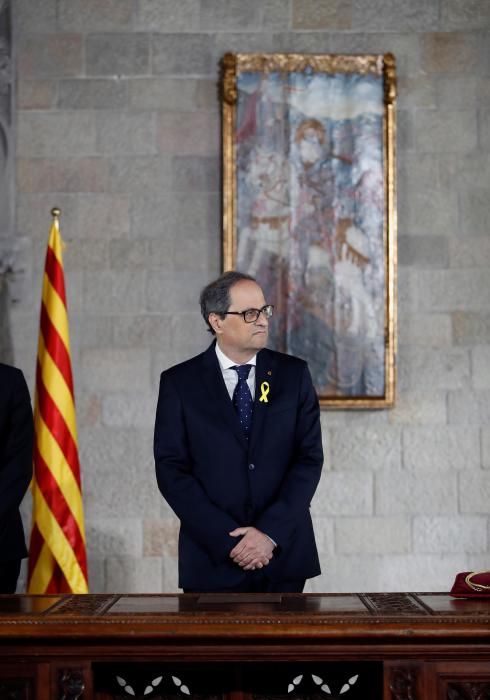 Torra pren possessió com a 131è president de la Generalitat
