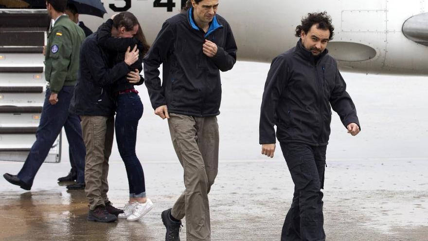 Los tres periodistas liberados en Siria llegan a España