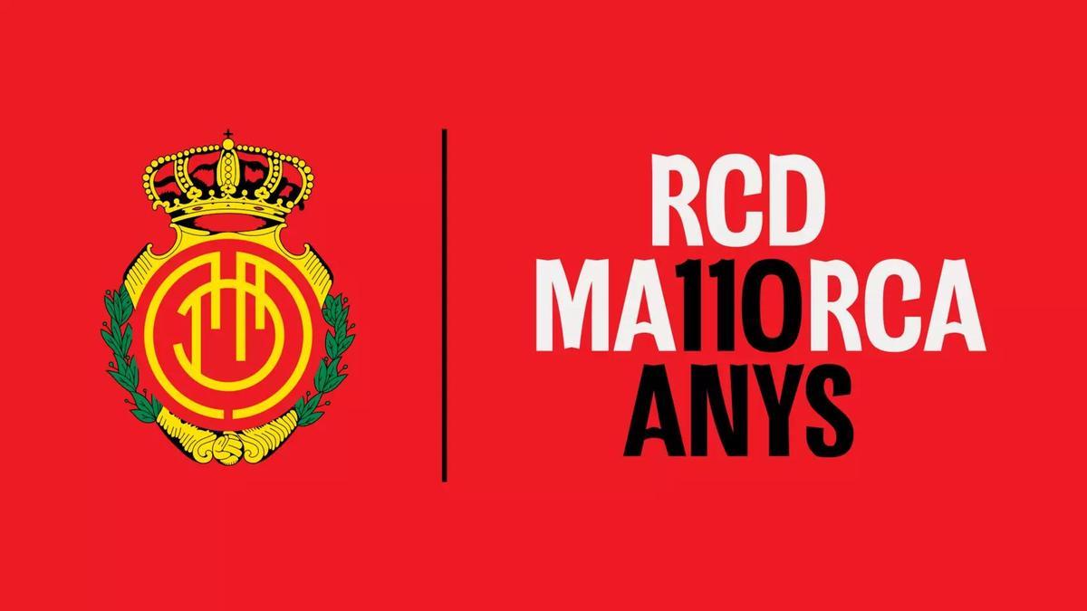 Imagen del logo con el que el Real Mallorca promociona su 110 aniversario.