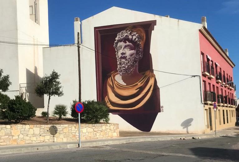 Murales de pintura en el Barrio el Raval de Sagunt