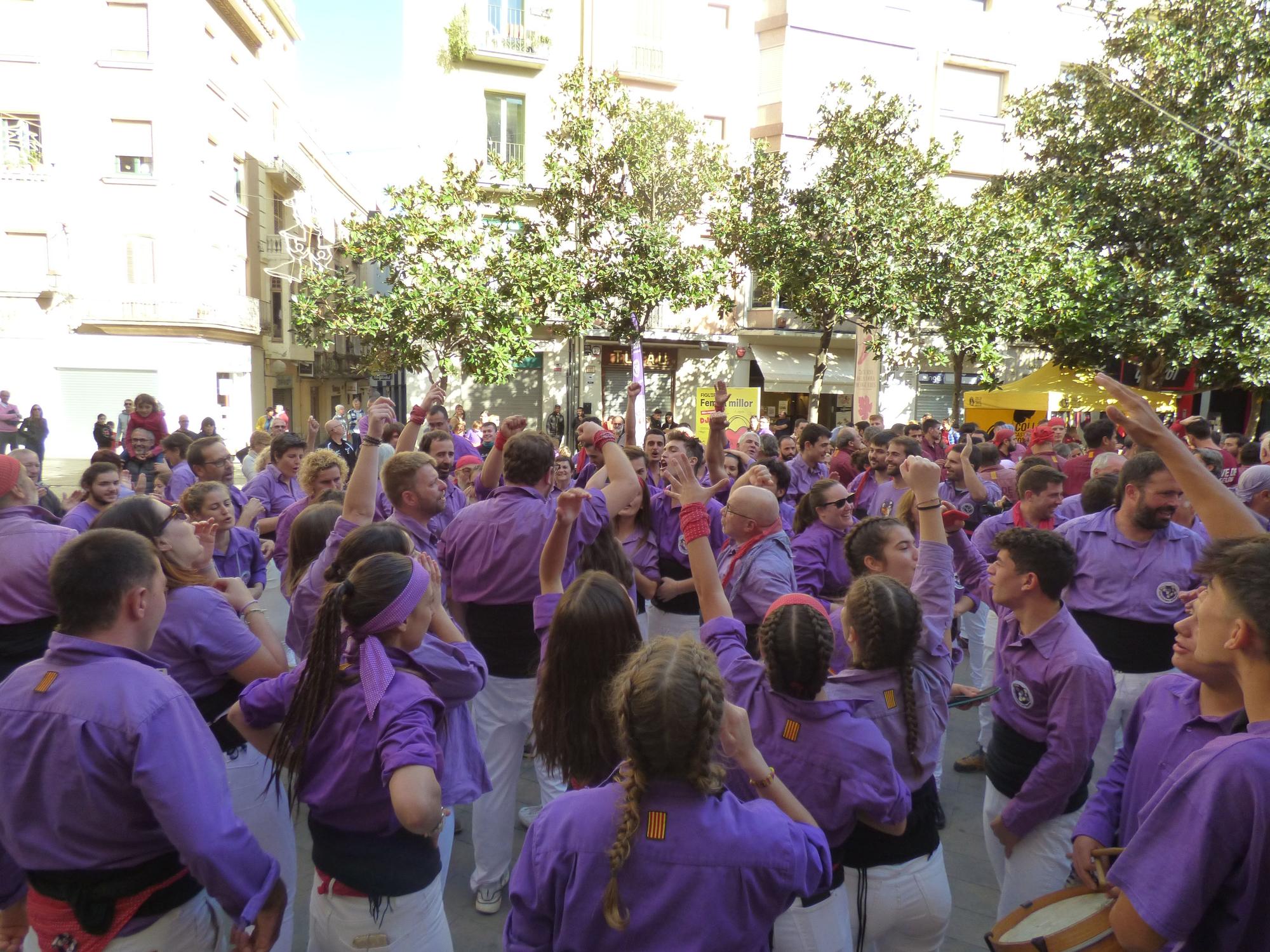 Els Merlots de Figueres celebren el final de temporada acompanyats de la Colla Jove de Barcelona i els Maduixots