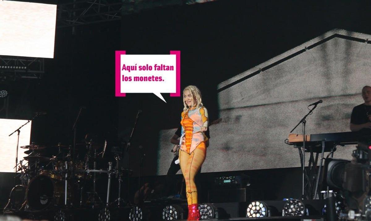 Rita Ora sobre el escenario gibraltareño