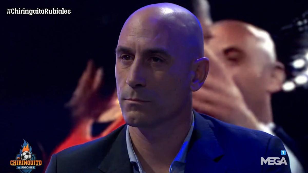 Rubiales, durante la entrevista en 'El Chiringuito'