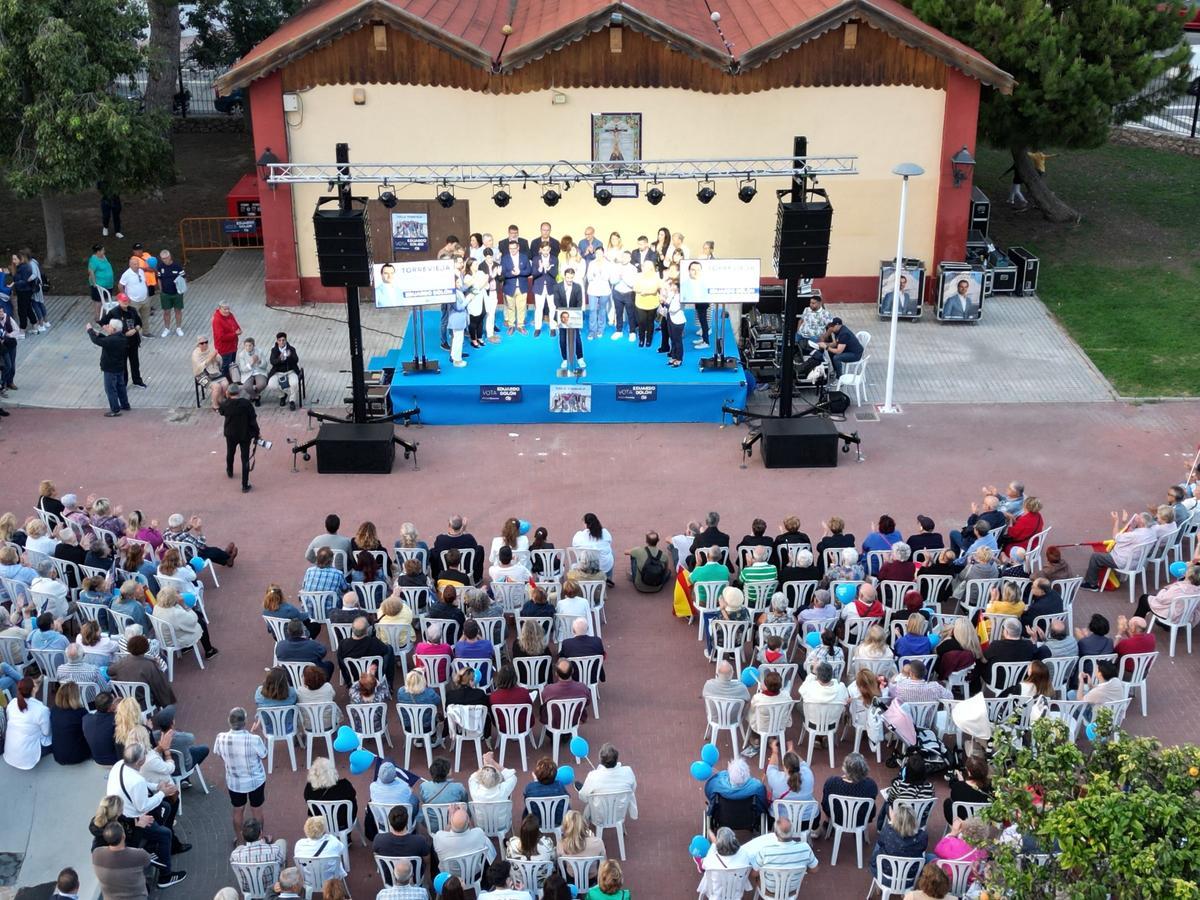 Mitin del cierre de campaña del PP en el parque de la Estación