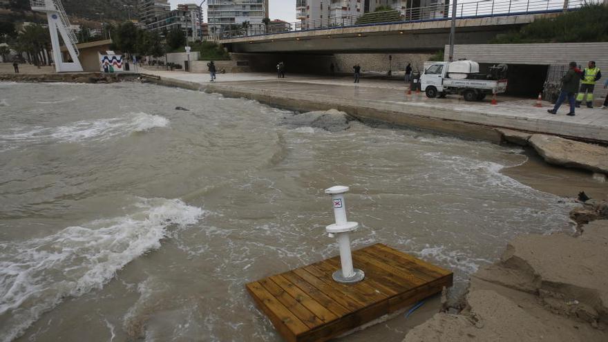 La playa de la Albufereta de Alicante ha sido uno de la grande afectadas