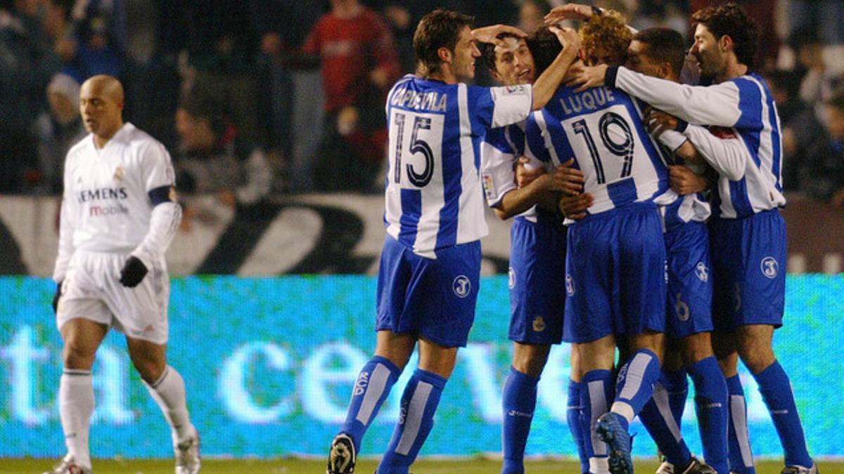 El Depor siempre suma puntos contra un madrid por debajo en la Liga