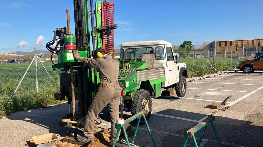 Comencen les prospeccions geotècniques al sector de Salt on s’ha de construir el nou Campus de Salut