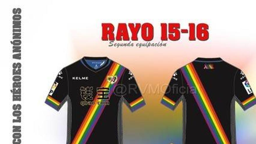 El Rayo Vallecano lucirá la bandera arcoíris en su segunda equipación