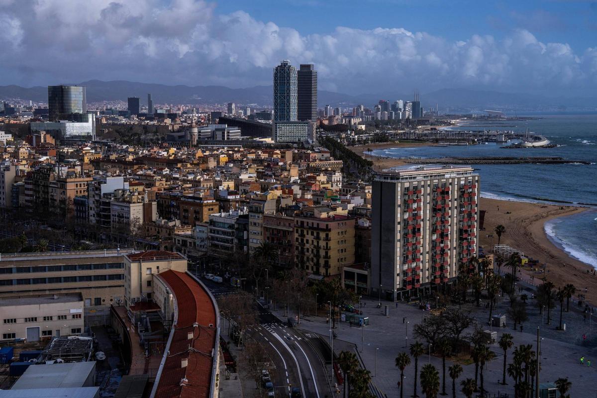 Vista general de viviendas en Barcelona.
