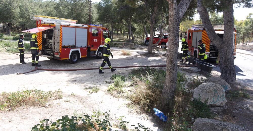 Incendio en el Monte Tossal de Alicante