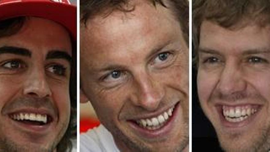 Vettel, Button y Alonso, los mejores en 2011 para los jefes de equipo.