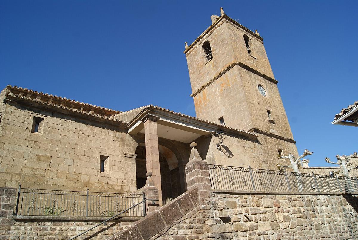 La iglesia de San Esteban en Urriés, declarada Bien de Interés Cultural