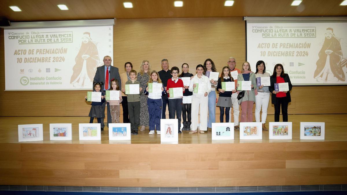 Entrega de premios del 9º Concurso de Dibujo “Confucio llega a Valencia por la Ruta de la Seda”.