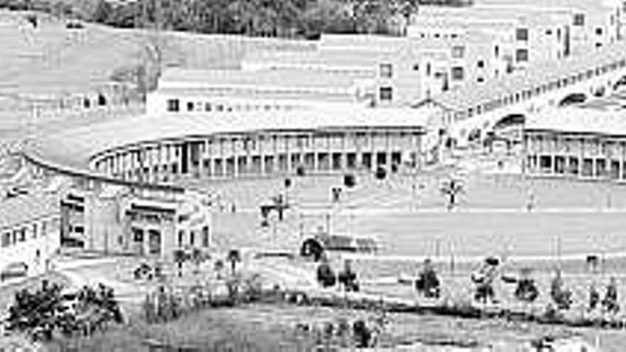 Vista general del aulario sur del campus.