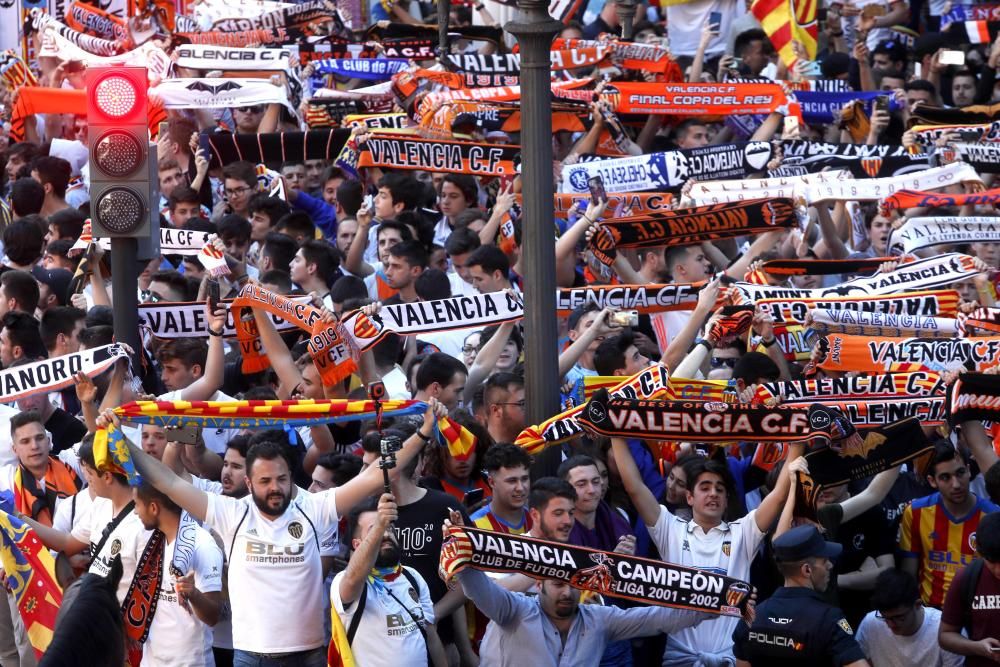 Aficionados en el Valencia CF - Arsenal