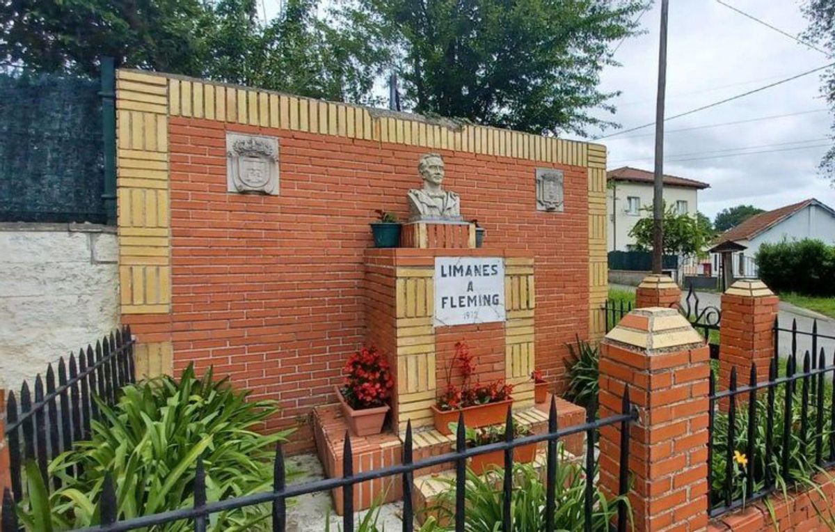Donde Fleming marca la frontera entre Oviedo y Siero