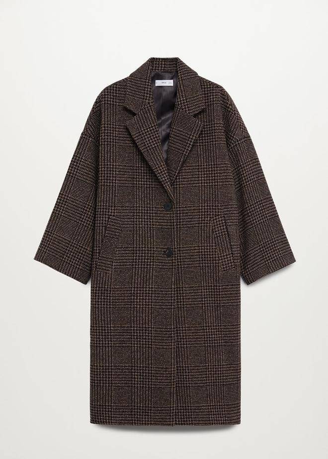 Abrigo de lana oversize de Mango (Precio: 59,99 euros)