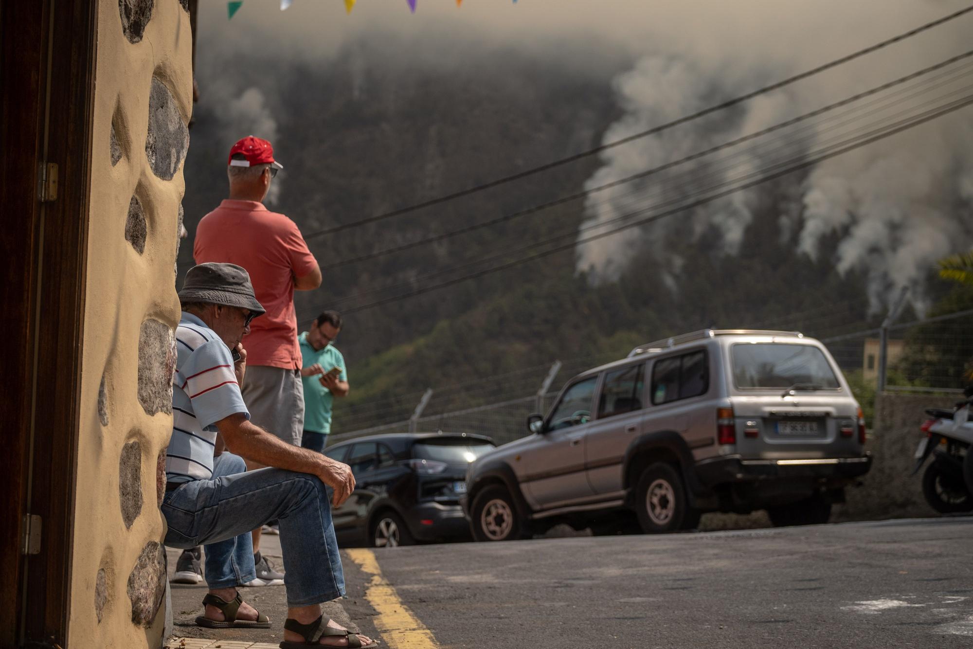 Evolución del incendio en Tenerife