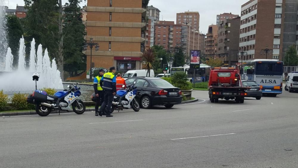 Accidente en la plaza Castilla