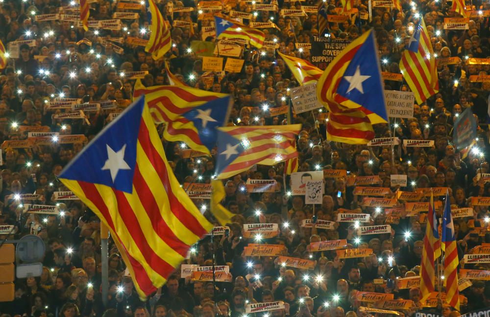 La manifestació de l''11 de novembre a Barcelona