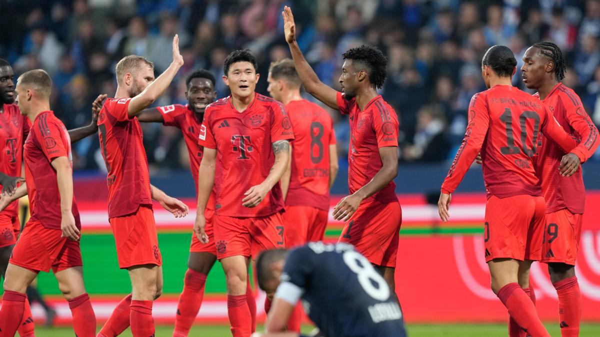 Los jugadores del Bayern golearon al colista de la Bundesliga