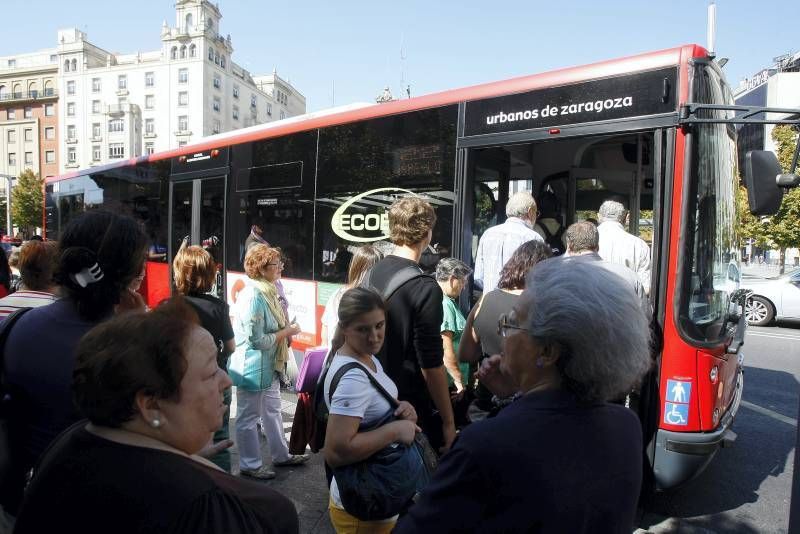 Fotogalería: Comienza la huelga del bus