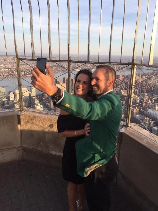 Sergio García pasea la chaqueta verde en Manhattan