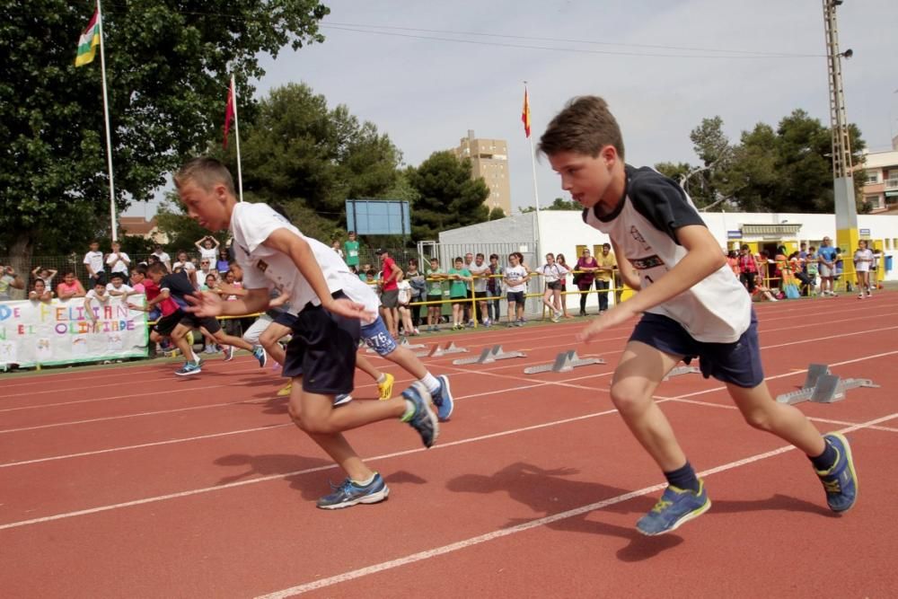 Competición escolar de Atletismo en Cartagena