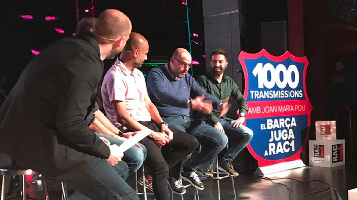 Pep Guardiola estuvo presente en la fiesta de RAC1