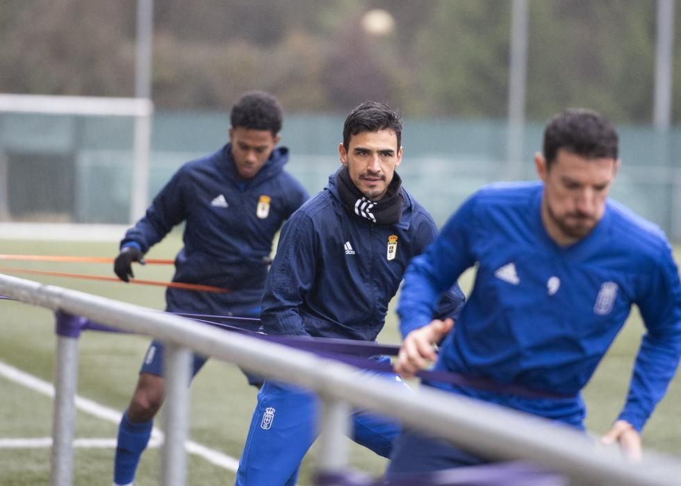 Entrenamiento del Real Oviedo en Tensi