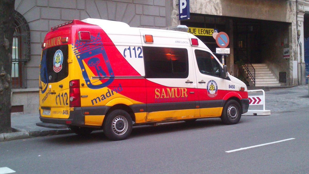 Archivo - Recursos de SAMUR, urgencias, ambulancias, 112