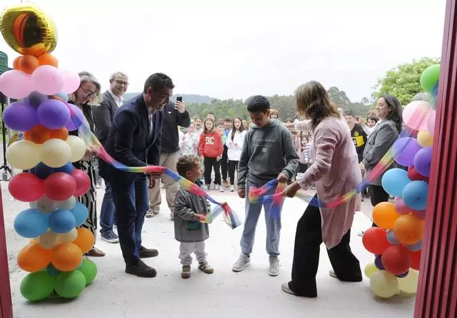 El reestreno del pabellón de A Bandeira, en imágenes