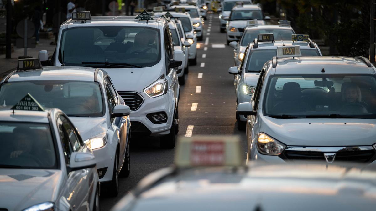 Taxis en Santa Cruz.