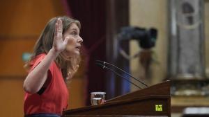 La presidenta de los Comuns en el Parlament, Jéssica Albiach.
