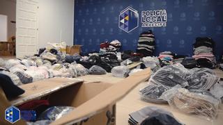 La Policía Local de Arrecife desmantela un taller destinado a la confección de falsificaciones