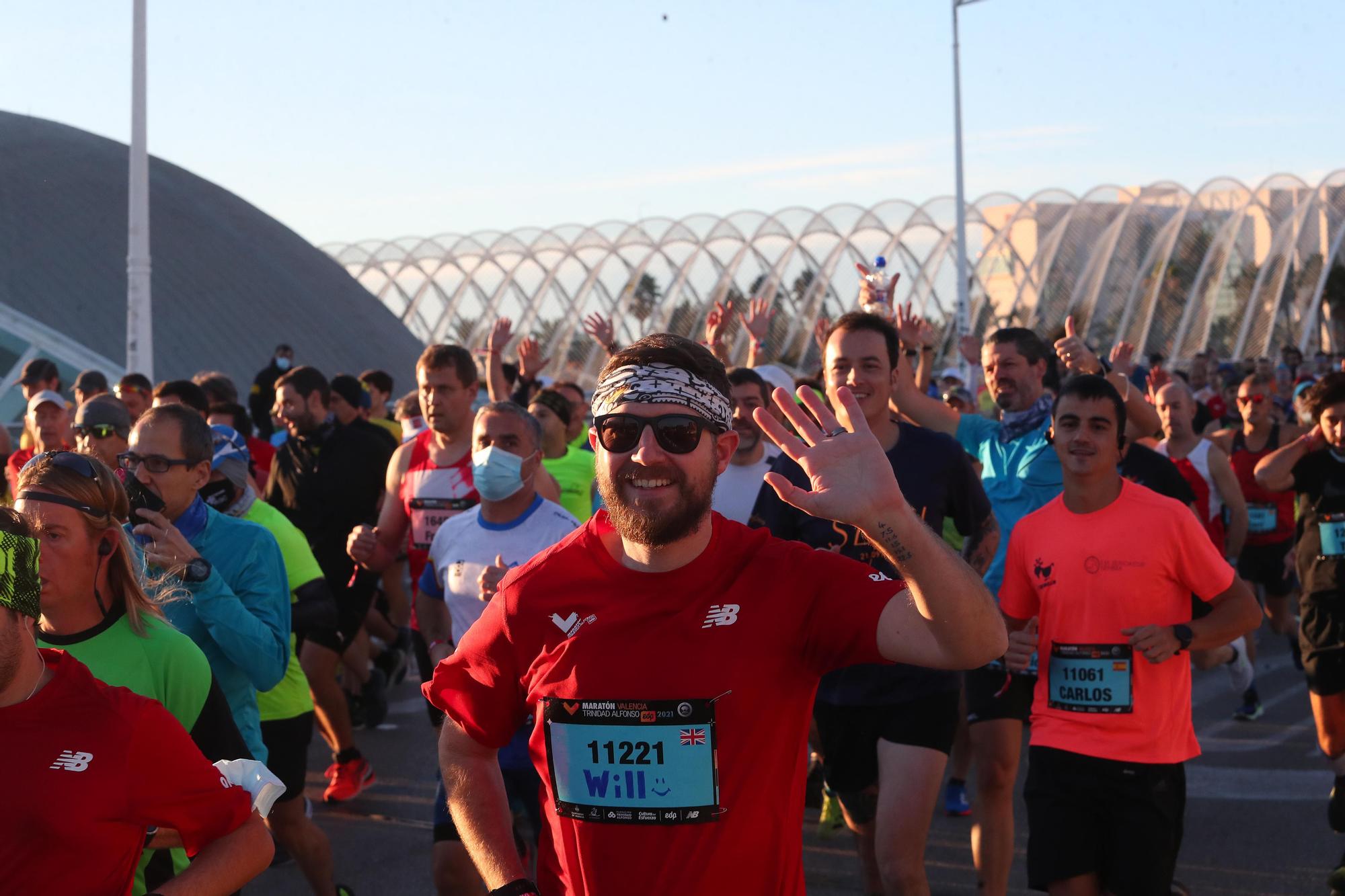 Salida del Maratón Valencia 2021