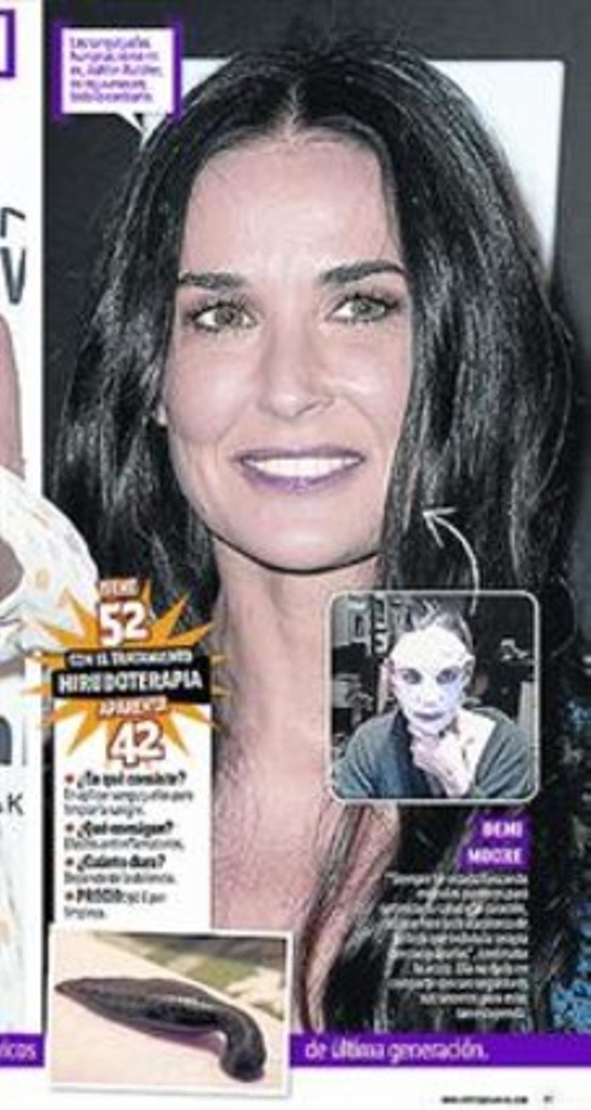 Demi Moore usa sangoneres per netejar-se  la sang_MEDIA_1