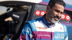 AL-ATTIYAH Nasser (qat), Nasser Racing, Prodrive Hunter, FIA Ultimate, FIA W2RC, portrait during the Stage 4 of the Dakar 2024 on January 9, 2024 between Al Salamiya and Al-Hofuf, Saudi Arabia - Photo Julien Delfosse / DPPI