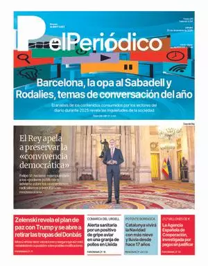 La portada de EL PERIÓDICO del 25 de diciembre de 2026