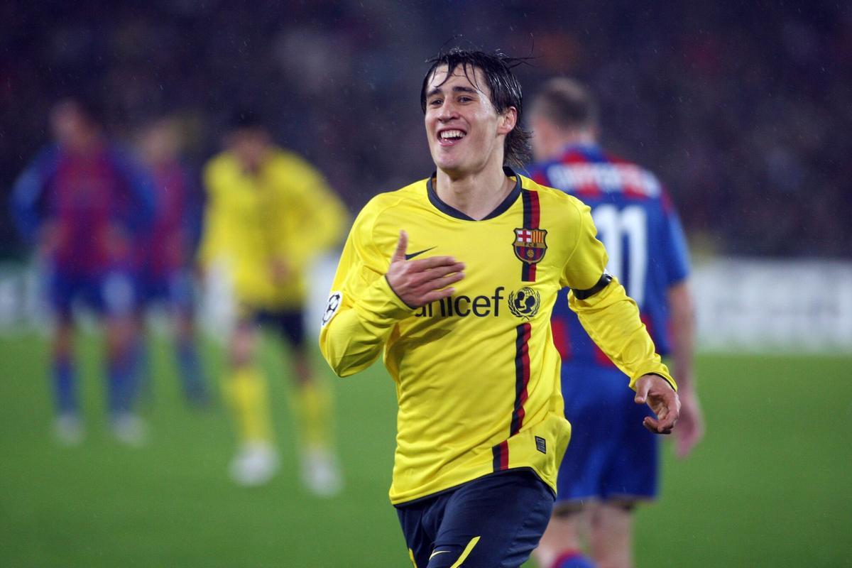 Bojan Krkic, autor de un doblete contra el Basilea en el 0-5 de la Champions League 2008/2009