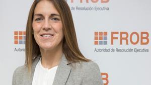 Archivo - La presidenta del FROB, Paula Conthe.