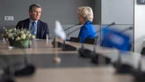 Alberto Núñez Feijóo se reúne con Ursula Von der Leyen en Bruselas.