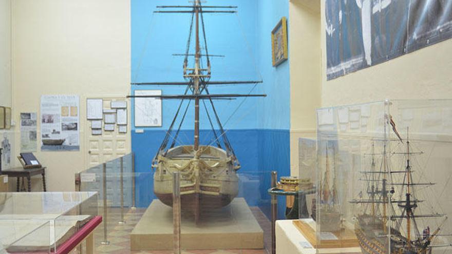 La corbeta San Telmo, restaurada a fondo, es la pieza central de la exposición Gaona y el mar, que puede visitarse en el veterano instituto Gaona (Vicente Espinel).