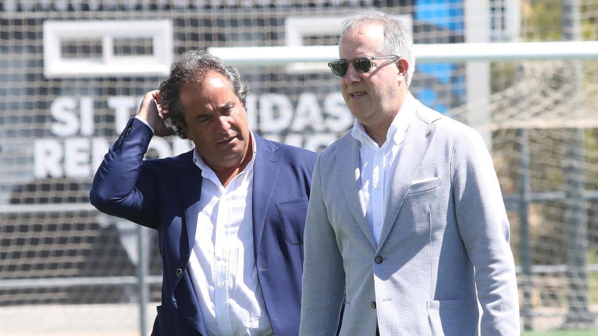 Juan Forcén y Jorge Mas, en la Ciudad Deportiva en 2022.