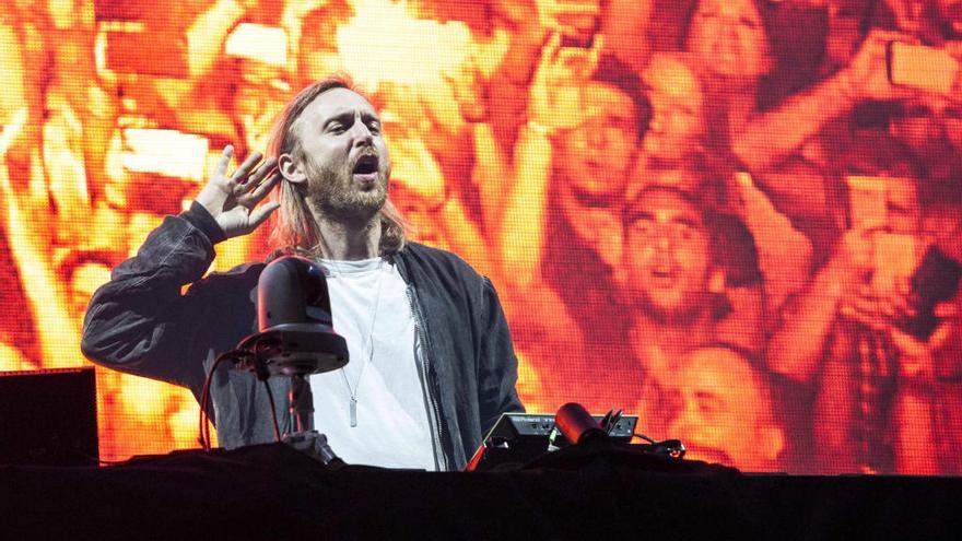 David Guetta el año pasado durante un concierto en Benidorm