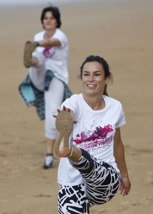 Entrenamiento para la carrera de la mujer de Gijón con Paula Butragueño