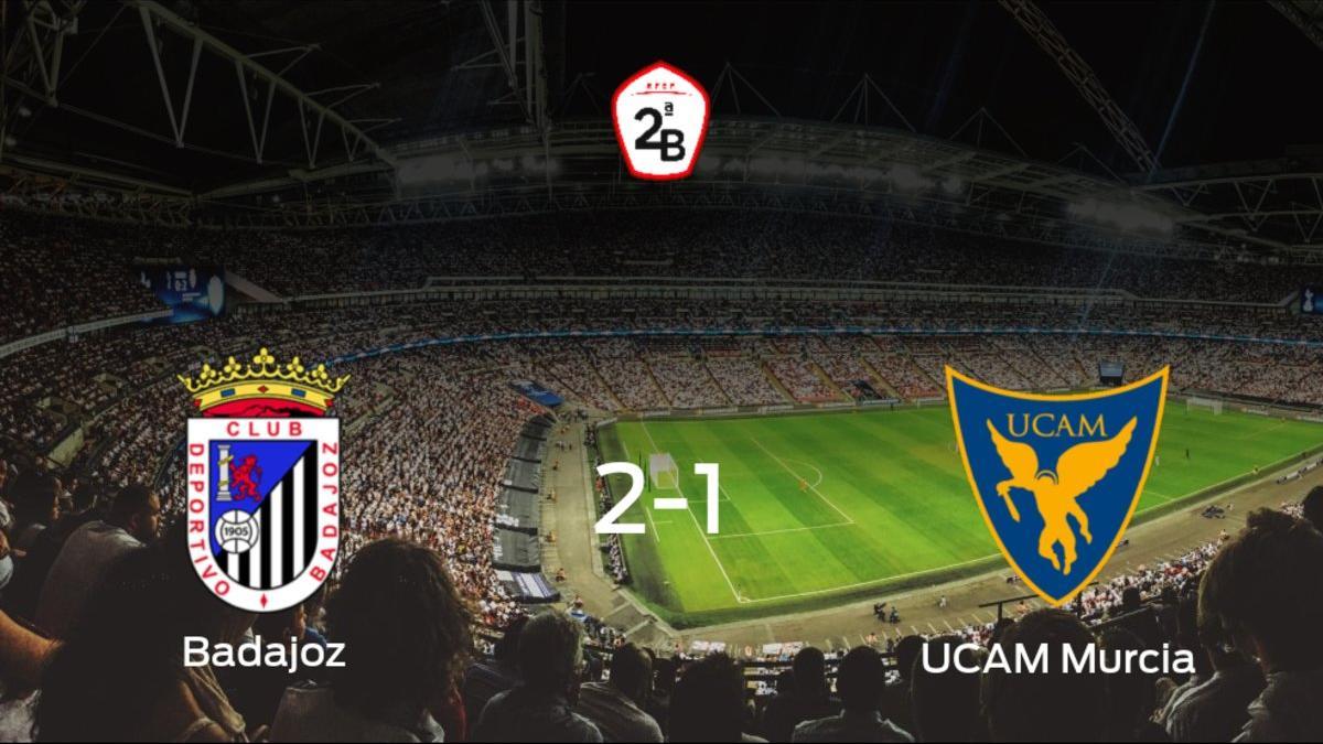 Tres puntos para el equipo local: Badajoz 2-1 UCAM Murcia