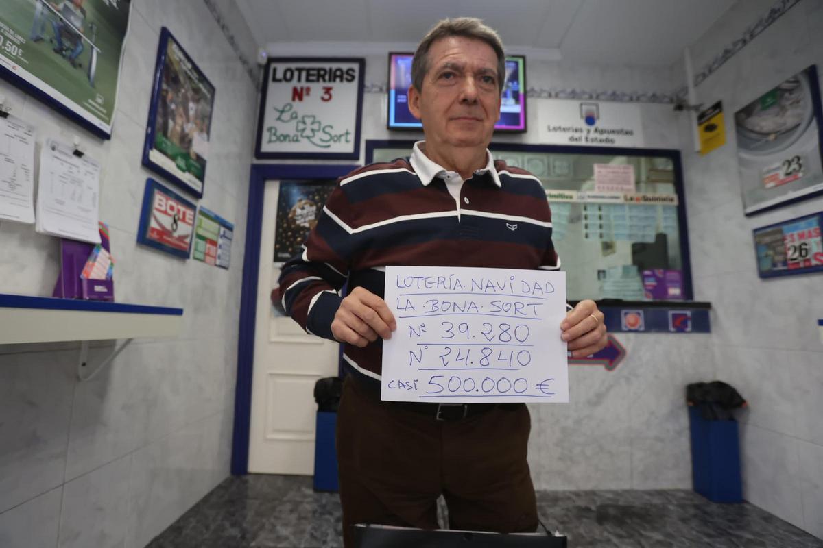 Javier Bort, gerente de La Bona Sort de Vila-real.