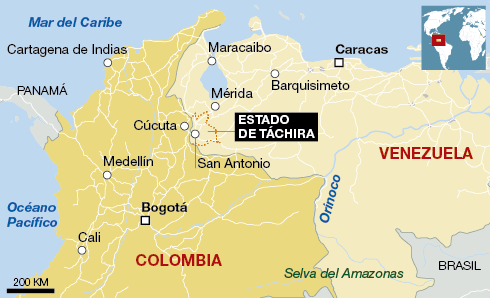 Mapa donde esta colombia